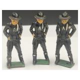 3 Metal Hopalong Cassidy Metal Toys