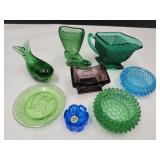 VTG  Westmoreland Sat, Whale Paperweight, Tiara +