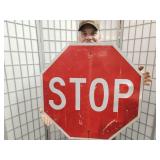 Metal STOP Sign 30"