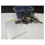 Electric Power Drill & Metal Clip Board