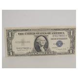 1935 G $1 Blue Seal Silver Certificate