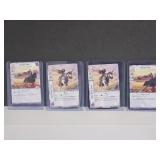 4 Autographed 15r Cards