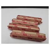 4 Rolls Wheat Penny Coins