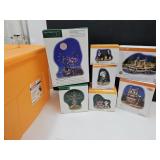 35 Gallon Tote w/Halloween Village Houses