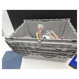 Scissor Lid Tote w/Office Supplies