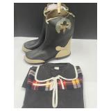 Sz Med Western Shiirt and Hopalong Boots see cond