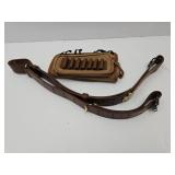 VIntage Leather Military SLing w/Swivels