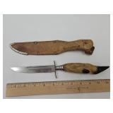 Edge Mark Knife w Deer Hoof Handle