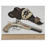 Hubley  DBL Barrel Pirate Pistol w Holster Works