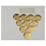 Lot of 10 Alaskan $1 Trade Coins Only 150,000 Made