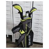 Left Handed Top Flight Kids Golf Clubs w Bag