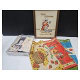 Vintage Tea Towels, Garfield Needlepoint+