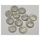 11 Silver Dime Coins