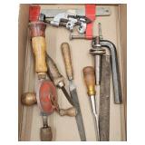 Hand  Tools, Hand Drill, Bar Clamp, Files +