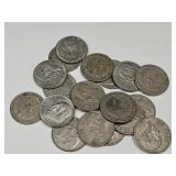 18 Mexican Peso Coins