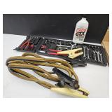 Jumper Cables,  Tool Kit & 10 w 40 Oil Full