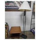 Modern Floor Lamp 62" h & Side Table 20" x 16"