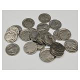 25 Buffalo Nickels