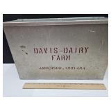 VTG DAIRY ANDERSON INDIANA Milk Box  17 x 11"h