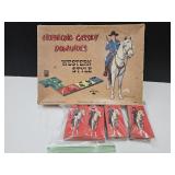 Hopalong Cassidy  Milton Bradley Dominoes W Box