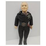 Hopalong Cassidy Doll w Badge & Belt Buckle 20"