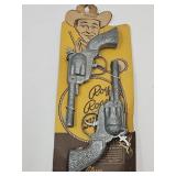 2 NOS Roy Rogers Toy Cap Guns Still On  Card