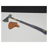 ESTWING  Long Handled Hatchet w Leather Sheath