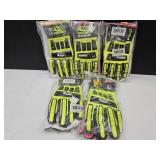 5 PR New SZ MED ROUGHNECK Ringer Gloves