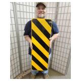 Metal CAUTION Sign 36 x 12"