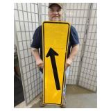 Metal ARROW Sign 48 x 12"