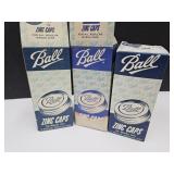 NOS Ball Zinc Jar Lids w/Box & Extra Empty Box