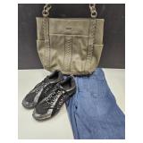 Sz. 8 Dance Shoes, Sz. 10 Jeans & Rosetti Purse