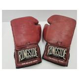 Vintage Leather RIngside Boxing Gloves
