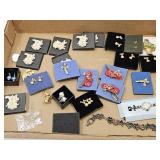 Easter Bunny Pins, Earrings w/Costume Jewelry