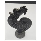 Cast Iron Rooster Door Stop 8 1/4"h