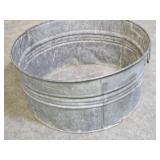 Galavanized Wash Tub  For PLANTER or Hose Reel