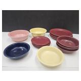 Fiesta Ware Dinner Plates, Bowls +