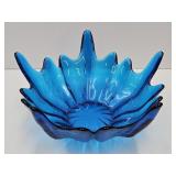 Vintage Viking Bluenique  Petal Bowl 10" w