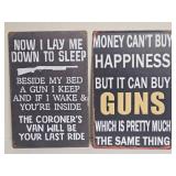 New Guns Metal Signs 8" x 12"
