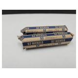2 Rolls Nickel Coins 1940