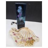 Bamboo Folding Fan & Fiber Optic Light Musical