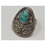 JTV Sz. 6 Dragon Fly Turquoise 925 Sterling