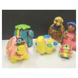 MCM Lot of Turtle Banks 2" to 5" high