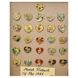 Marsh PInbacks Olympic Mascots 1985