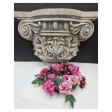 Beautiful Wall Decor 34 x24"  Shelf  & Wreath