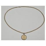 14 k Gold Taurus Pendant & 20" Chain