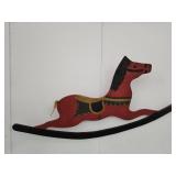 Wooden Horse Wall Decor 38" Long
