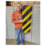 Metal Sign CAUTION 12 x 36"