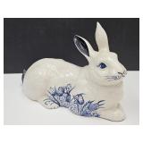 Dedham Pottery Bunny Rabbit 14 1/2" Long
