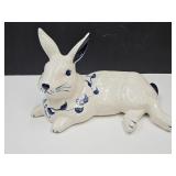 Dedham Pottery Bunny Rabbit 14" Long